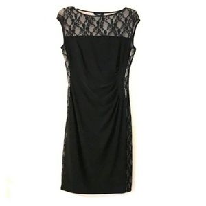 Black Sheath Dress with Lace